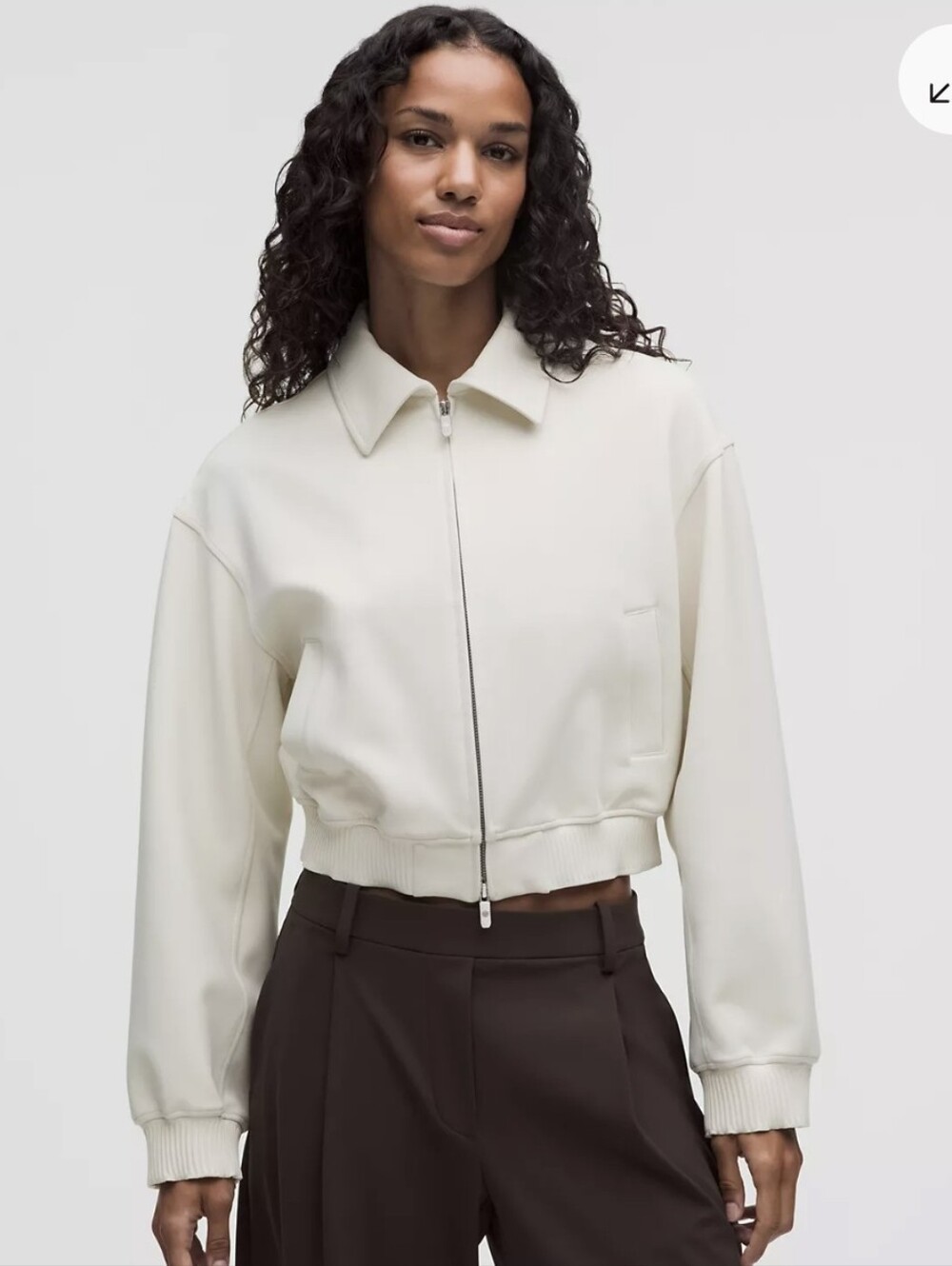 Lululemon Daydrift Bomber Jacket Light Ivory XS